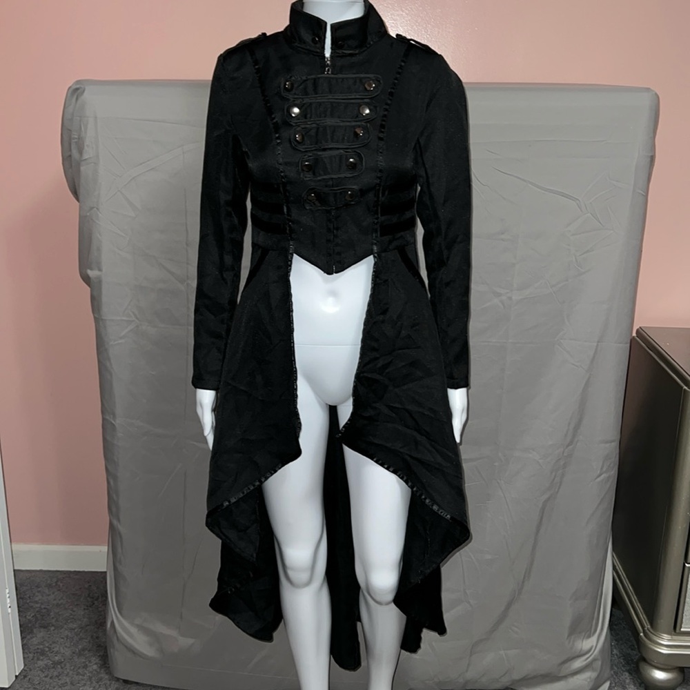 Halloween Costume Plague Doctor Trench Coat